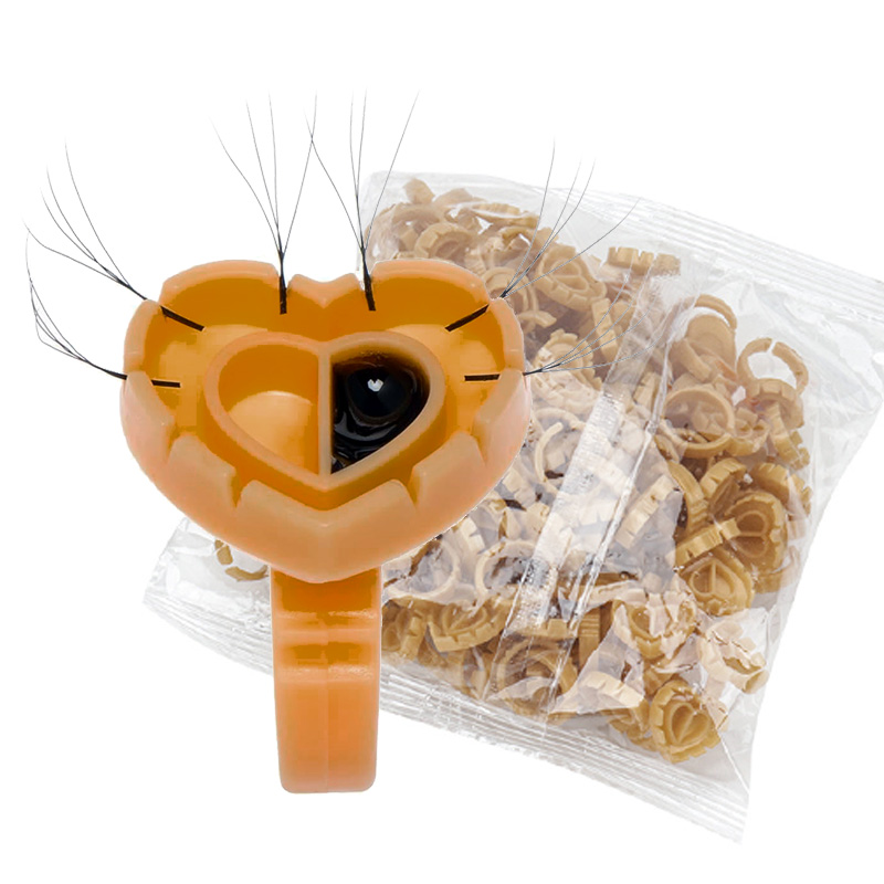 Eyelash Extension Guide - 500 stuks lijmringen voor wimperverlenging, lijmhouder