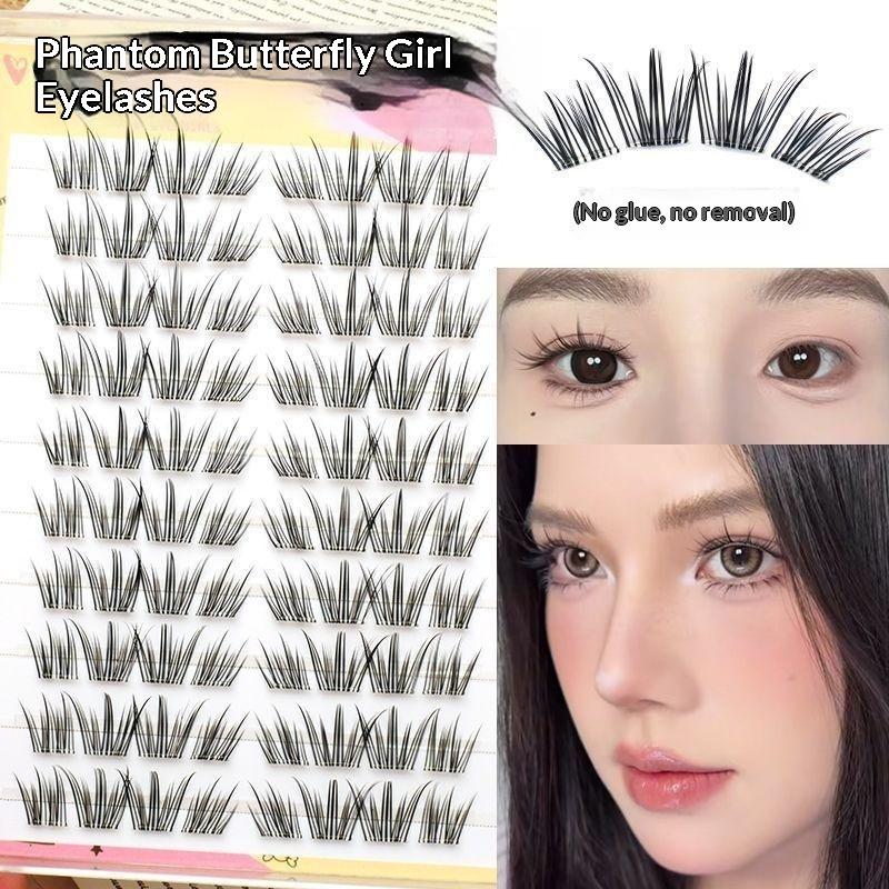 Eyelash Extension Single Lash - DIY Natuurlijke Veerkrul Wimperextensions Lijmvrij GeSegmenteerde