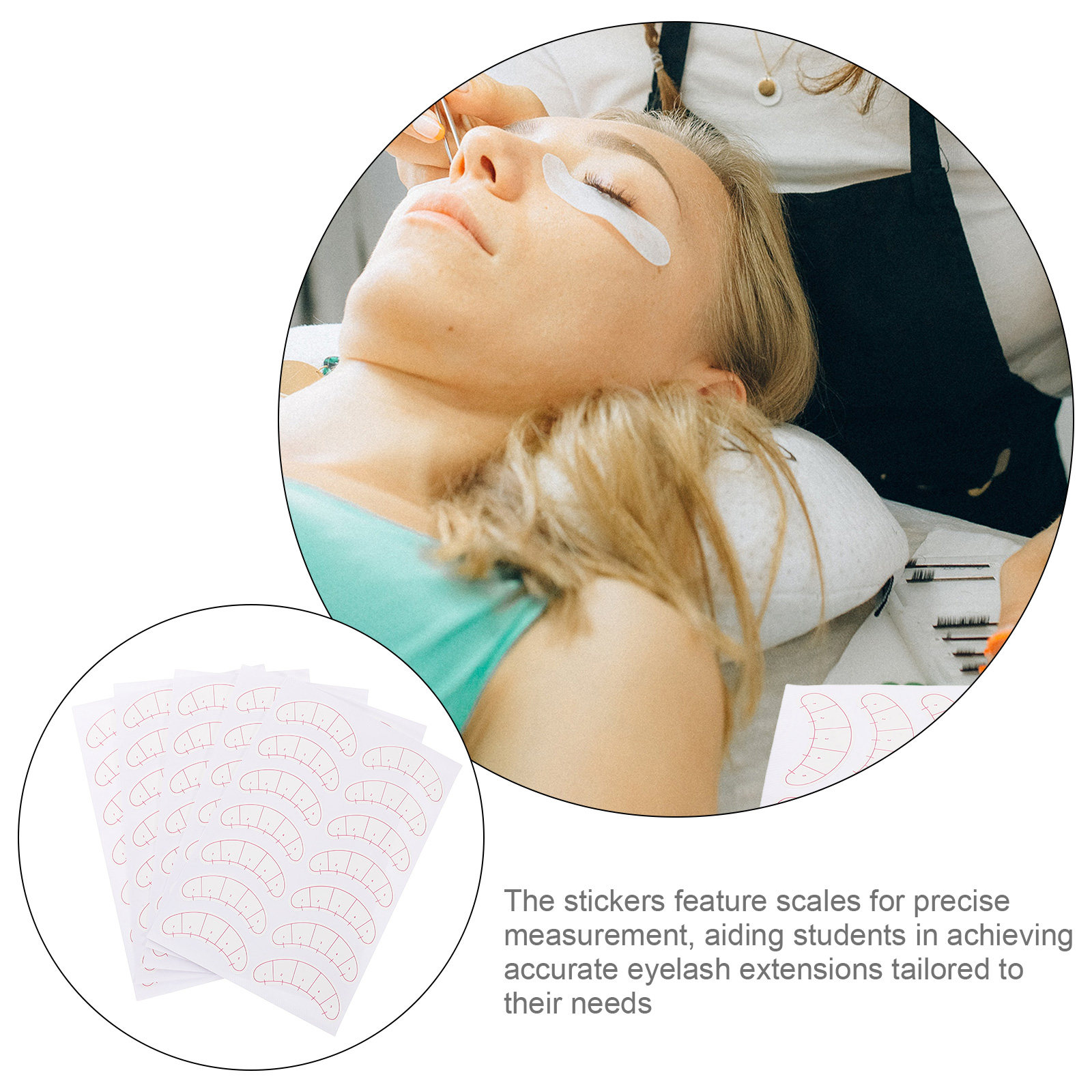 10 vellen wimperverlenging pap - Lash Mapping Sticker recensie en prijs