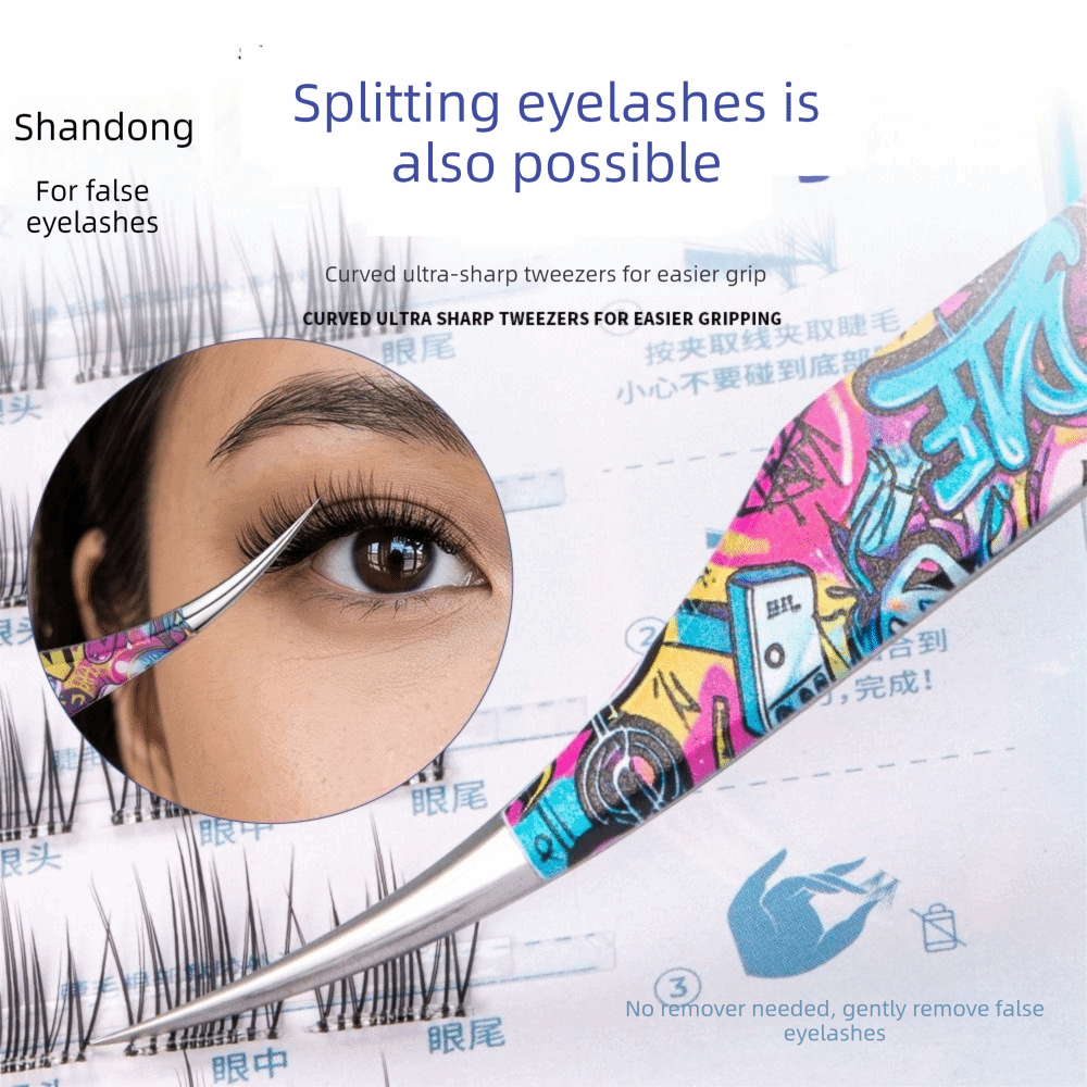 Metalen gebogen stickers pince - Lash Mapping Sticker recensie en prijs