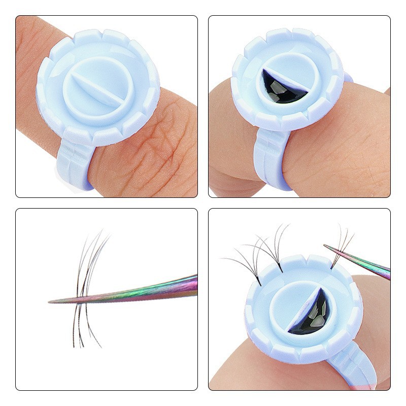 100 Stuks Wegwerp Lijm Ring Ho - Eyelash Extension Guide recensie en prijs