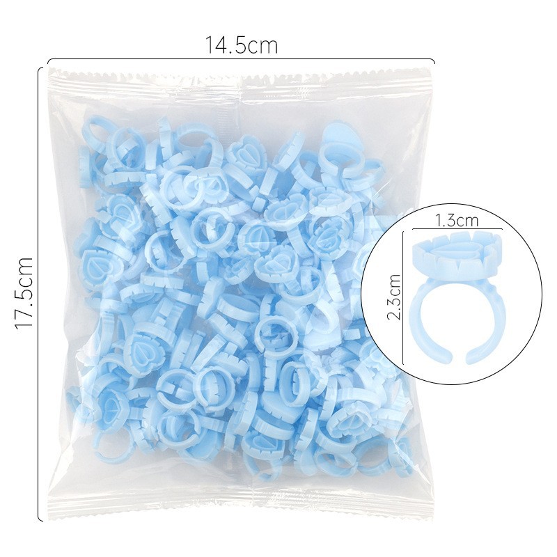 100 Stuks Wegwerp Lijm Ring Ho - Eyelash Extension Guide recensie en prijs