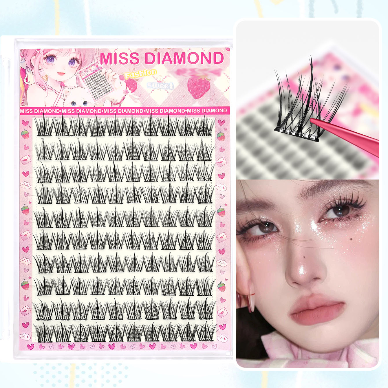 10 rijen grote capaciteit lijm - Eyelash Extension Single Lash recensie en prijs